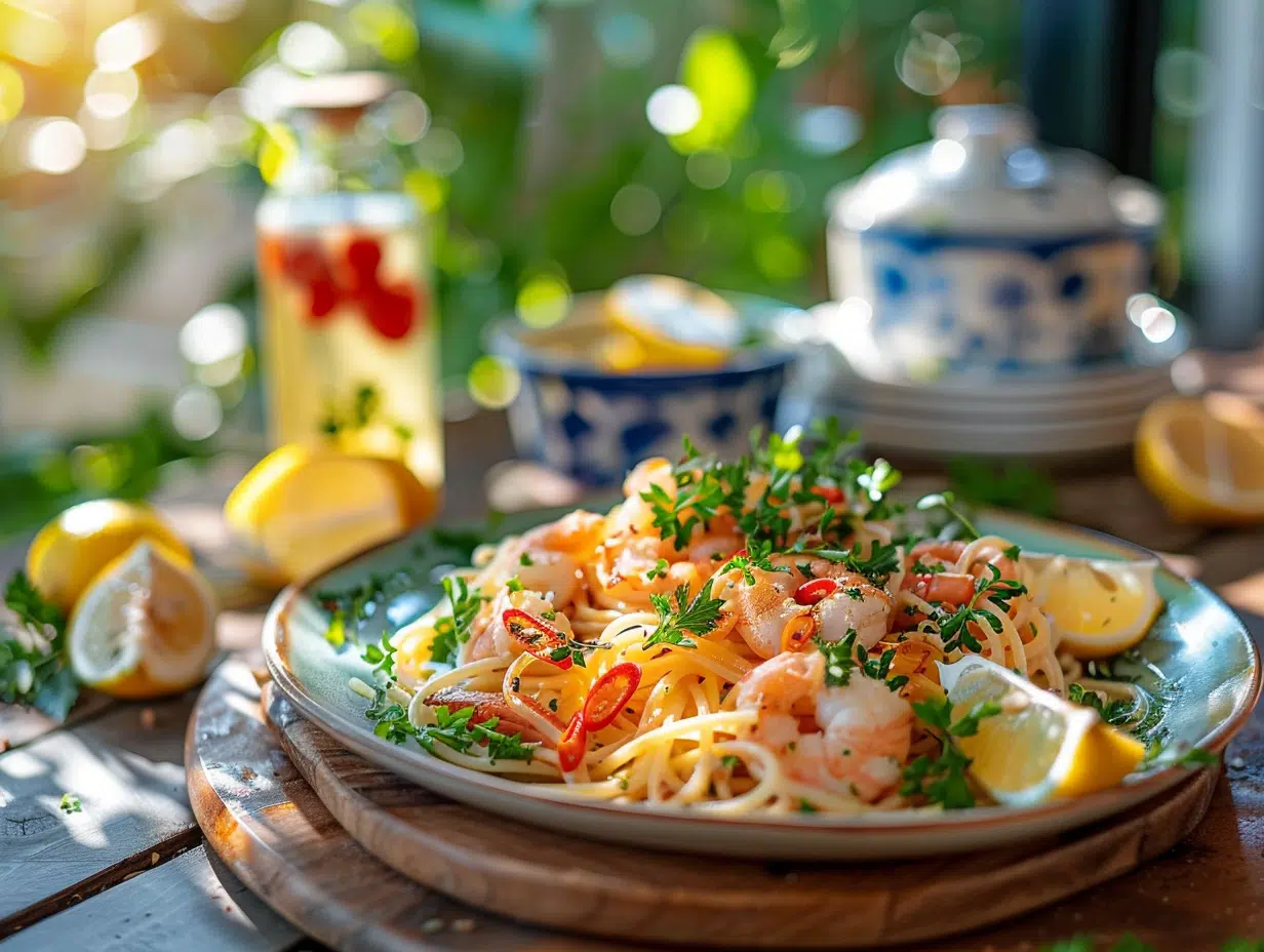 Voyage gustatif : pâtes aux fruits de mer et saveurs méditerranéennes