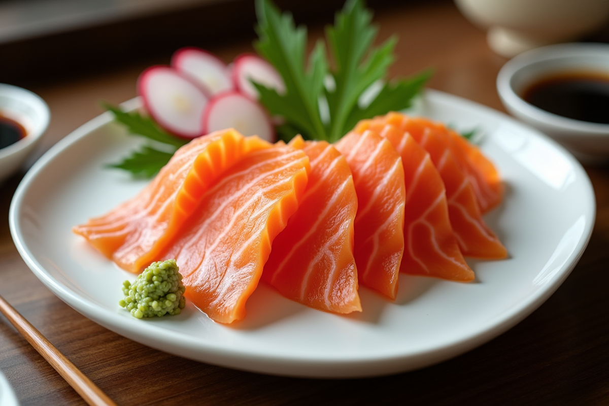 saumon sashimi