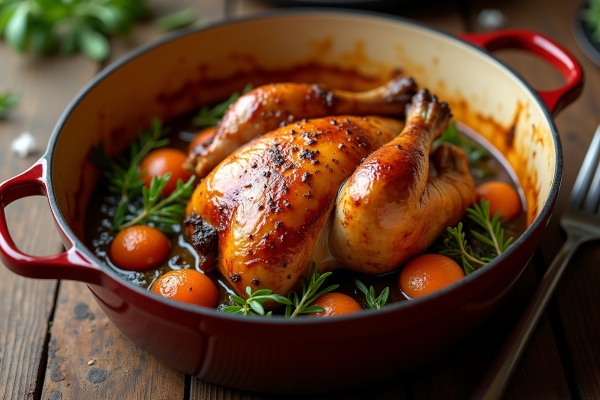 Recette de cuisse de pintade en cocotte : un festin dominical