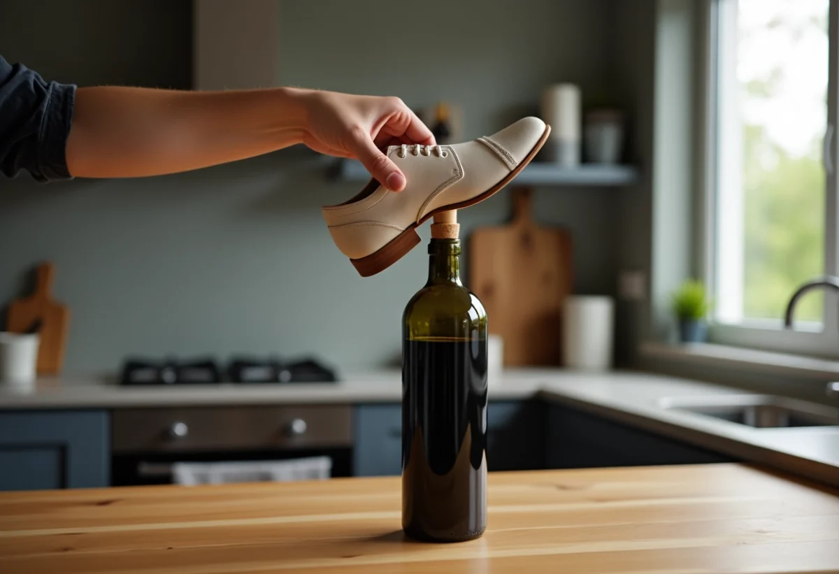 Méthodes pour déboucher une bouteille de vin avec des objets du quotidien